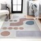 Jonathan Y Riley Abstract Coastal Contemporary Machine-Washable Cream/Multi 5 ft. x 8 ft. Area Rug WSH308A-5 - alternate 1