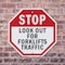 Signmission Stop Look Out for Forklifts Traffic, 10 inch X 10 inch, Aluminum Metal Signs, 2PK OC-A-2PACK-10-58 - alternate 4