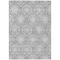 Homeroots 3' X 5' Gray And Silver Medallion Washable Indoor Outdoor Area Rug 587734 - alternate 5