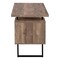 Homeroots 60" Brown and Black With Three Drawers 333517 - alternate 2