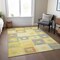 Homeroots 9' X 12' Yellow Blue And Terra Cotta Geometric Washable Indoor Outdoor Area Rug 605059 - alternate 3