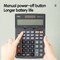 Deli Metal Desktop Calculator, Tax, 150-Step Check, Solar/Battery, Dark Grey, 10PK E39264 - alternate 2