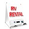 Signmission Rv Rental, 36 Inch x 24 Inch A-frame Yard Sign, Plastic Sign SBC-2436-Rv Rental - alternate 1