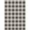 Homeroots 9' X 12' Black And Gray Plaid Washable Indoor Outdoor Area Rug 595377 - alternate 4