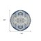 Homeroots 8' Navy Blue Ivory And Gray Round Oriental Washable Indoor Outdoor Area Rug 596640 - alternate 3