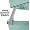 Acrimet Facility 2 Tier Letter Tray Front Load Size Desktop File Organizer Plastic Clear Green 263.5 - alternate 3