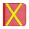 Safetywhips Warning Whip Flag, Orange Mesh, Yellow Reflective X, 16 Length Flag16-R-XY - alternate 1