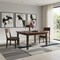 Homeroots 54" Walnut Wood Frame Base Square Dining Table 640695 - alternate 2