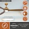 Vaxcel Niles, 60 in, Satin Brass Ceiling Fan, Dark Elm Blades, LED, Remote, DC Motor F0135 - alternate 3