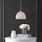 Jonathan Y Campana 10.25" 1-Light Bohemian Modern Woven Rope/Iron LED Pendant, White JYL6513A - alternate 2