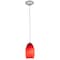 Access Lighting Merlot, Pendant, Brushed Steel Finish, Red Sky Glass 28011-1C-BS/RUSKY - alternate 1