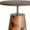 Homeroots 26" Natural Distressed Reclaimed Wood Round Pedestal End Table 716345 - alternate 3
