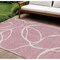 Homeroots 8' X 10' Pink And Ivory Abstract Washable Indoor Outdoor Area Rug 597502 - alternate 1