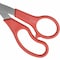 Westcott Value Line Stainless Steel Shears, 8" Long, 3.5" Cut Length, Crane-Style Red Handle 10703 - alternate 2
