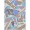 Homeroots 10' X 14' Brown Teal Blue And Ivory Geometric Washable Indoor Outdoor Area Rug 617955 - alternate 2