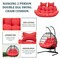 Leisuremod 2-Person Hanging Egg Chair Cushion, Weather-Resistant, Headrest & Zippered Cover ES52C-R - alternate 2