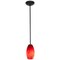 Access Lighting Merlot, Pendant, Oil Rubbed Bronze Finish, Red Sky Glass 28011-1R-ORB/RUSKY - alternate 2