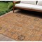 Homeroots 10' X 14' Terra Cotta Beige And Gray Oriental Washable Indoor Outdoor Area Rug 582145 - alternate 1