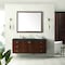 James Martin Vanities Amberly 60'' S Vanity, Mid-Century Walnut w/ Parisien Bleu Top w/FreePower Wireless Charger 670-V60S-WLT-FPBL - alternate 5