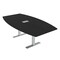 Skutchi Designs 6 Person Conference Table With Power Unit | 7' Boat Table | Harmony Series HAR-BOT-48X84-T-U999ST19-ESIL - alternate 1