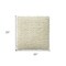 Homeroots 20" Ivory Wool Blend Throw Pillow With Texture 527786 - alternate 2