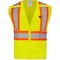 Ironwear Two-Tone Hi-Vis FR Safety Vest M Class 2 H Back, , Zipper 6 Pockets, ID Window 1287FR-LZ-RD-CID-MD - alternate 1