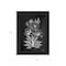 Homeroots Vintage Chalkboard Flowers Black Framed Print Wall Art 407654 - alternate 2