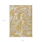 Homeroots 9' X 12' Gold Gray And Ivory Abstract Washable Indoor Outdoor Area Rug 600088 - alternate 2