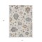 Homeroots 5' X 8' Ivory Brown And Blue Floral Washable Indoor Outdoor Area Rug 606159 - alternate 4