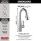 Delta Essa Single Handle Pull-Down Bar / Prep Faucet 9913-AR-DST - alternate 3