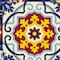 Homeroots 5" X 5" Blue And Yellow Mosaic Peel And Stick Removable Tiles 400061 - alternate 4