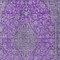 Homeroots 9' X 12' Purple And Gray Medallion Washable Indoor Outdoor Area Rug 616296 - alternate 3
