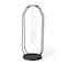 Homeroots 11" Black And Clear Glass And Metal Table Vase 608697 - alternate 1
