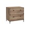 Homeroots 30" Oak Wood Two Drawers Filing Cabinet 568312 - alternate 4