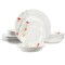 Elama Poppy 18 Piece Porcelain Dinnerware Set, Service for 6 750123748M - alternate 1