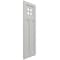 Ekena Millwork True Fit PVC San Antonio Mission Style Fixed Mount Shutters, Hailstorm Gray, 12W x 28H, PR TFP001ST12X028ST - alternate 4