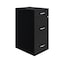 Space Solutions 14.25 in W 3 Drawer Vertical File Cabinet W/ Pencil Drawer, Black 24411 - alternate 1