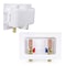 Everflow Washing Machine Outlet Box W/ Hammer Arrestors 1/2'' Press, White ABS SB300-RH - alternate 3