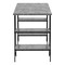 Homeroots 47" Gray and Black Wood and Metal Sled Computer Desk 489847 - alternate 2