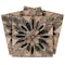 Homeroots 8" x 8" Brown And Black Vinyl Arabesque Peel And Stick Removable Tiles 569399 - alternate 1