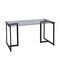 Homeroots 55" Gray And Black Glass And Metal Sled Base Dining Table 568211 - alternate 1