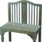 Homeroots 30in Blue Solid Wood Garden Patio Bench 389166 - alternate 2
