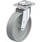Blickle Swivel Plate Caster, Gry Nylon, 8", 660 lb. LE-POG 200G-14 - alternate 1