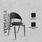 Leisuremod Venice Collection Modern Dining Chair In Black in Black, 2PK VC49BL2 - alternate 2