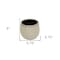 Homeroots 6in Beige Dot Ceramic Indoor Outdoor Round Pot Planter 487419 - alternate 3