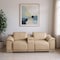 Homeroots 93in White and Silver Leather Power Reclining Loveseat 643827 - alternate 2