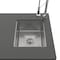 Koolmore Outdoor Kitchen Suite with 22 Inch Gas and Wood Fired Pizza Oven, Sink and faucet, Outdoor Fridge KM-OKS-P4679 - alternate 3