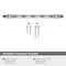 Amerock London 8 in 203 mm Center-to-Center Polished Nickel/Black Chrome Cabinet Pull BP36663PNBCR - alternate 2