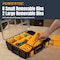 Powertec Small Parts Tool Box 2PK - 10 Compartments, IP65 Water, Stackable & Interlocking, Removable, 2PK 72365-P2 - alternate 2