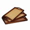Homeroots Set Of Three 20in Brown Rectangular Woven Wood Tray With Handles 483310 - alternate 4